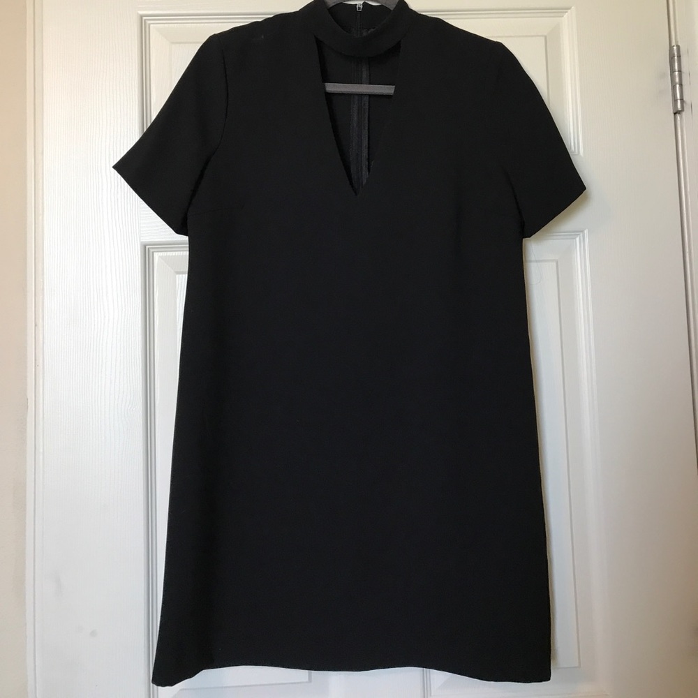 Zara neck cut out dress